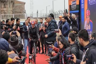 Cycle race begins from Kashmir to Kanyakumari