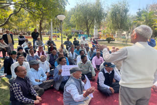 ex servicemen protest in Una