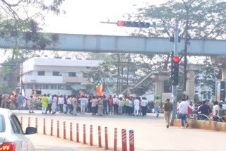 BJP protest in raipur