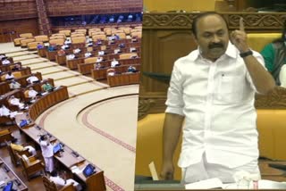 Opposition protest in Legislative assembly  resolution over Government  Opposition protest  Opposition protest under leader VD Sateesan  VD Sateesan  Legislative assembly  അടിയന്തര പ്രമേയം അനുവദിക്കാത്തതില്‍  പ്രതിപക്ഷ നേതാവിന് കീഴില്‍  സഭയില്‍ പ്രതിഷേധം  നിയമസഭ ചേര്‍ന്ന് തുടര്‍ച്ചയായ രണ്ടാംദിവസവും  അടിയന്തര പ്രമേയത്തിന് അനുമതി  പ്രതിപക്ഷ നേതാവ്  സഭയില്‍ പ്രതിഷേധിച്ച് പ്രതിപക്ഷം  തിരുവനന്തപുരം  കെഎസ്ആർടിസിയിലെ ശമ്പള വിതരണം  കെഎസ്ആർടിസി  സ്‌പീക്കർ