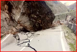 Landslide on Gangotri National Highway