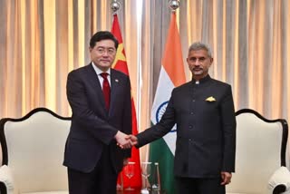 Jaishankar with Chinese Foreign Minister Qin Gang