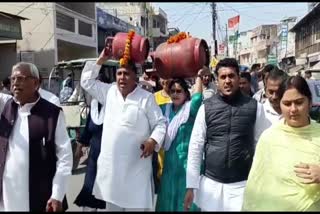 میرٹھ میں کانگریس پارٹی احتجاج