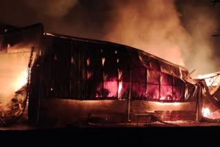 Fire broke out in incense sticks factory