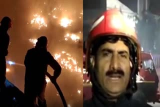 पूठ कला की झुग्गियों में लगी भीषण आग