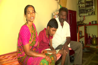 Vinod suffering from Muscular Dystrophy in Nalgonda