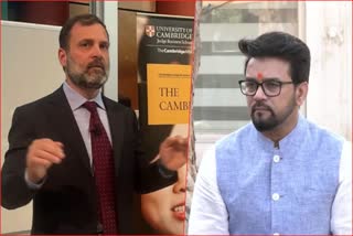 union minister Anurag Thakur slams cong leader rahul gandhi on pegasus case Cambridge university pm modi