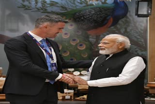 Kevin Pietersen and PM Modi meet