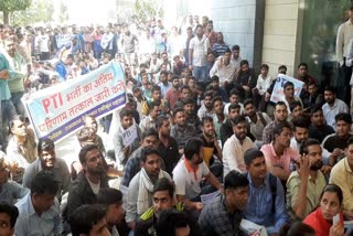 unemployed youth protested,  unemployed youth protested In Jaipur