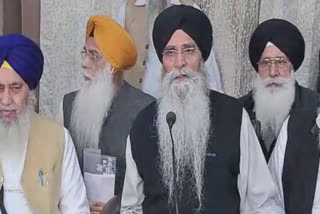 SGPC president Dhami talked to reporters after the meeting of the Shiromani Committee