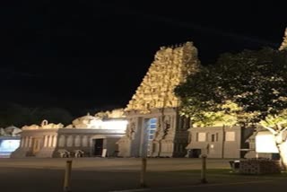 Etv BharatPro-Khalistan supporters vandalise Shree Laxmi Narayan Temple in Brisbane