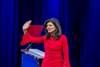Republican presidential candidate, former ambassador to the United Nations Nikki Haley waves after speaking at the Conservative Political Action Conference, CPAC 2023, Friday, March 3, 2023, at National Harbor in Oxon Hill, Md. (AP Photo/Alex Brandon)