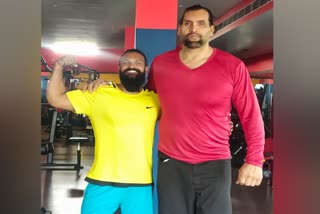 WWE World Champion The Great Khali entry to Sandalwood