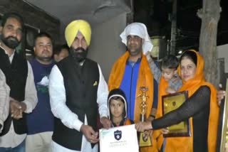 MLA honored the girl child