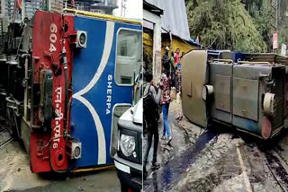 Toy Train Accident in Darjeeling ETV BHARAT