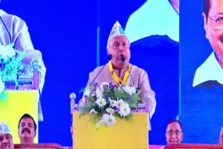 AAP leader mukhyamantri Chandru spoke.