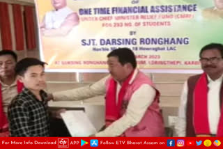 MLA Darsing Ronghang at Karbi Anglong