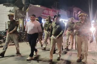 Police flag march in Dholpur