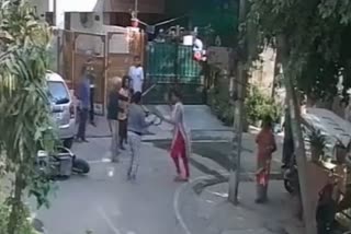 Woman publicly thrashed with stick
