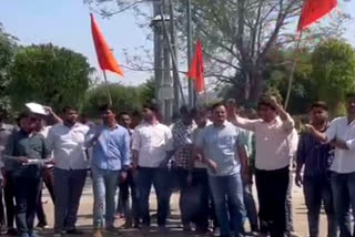 ABVP Supports agitation of martyrs wives, demands justice for them