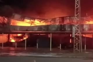 fire at restaurant in Rajasthan's Bikaner