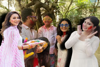 Tollywood Actors Celebrate Holi 2023