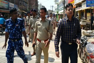 City Police flag march regarding Holi and Shab e Barat in Ranchi