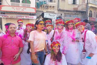 Tourists Celebrating Holi