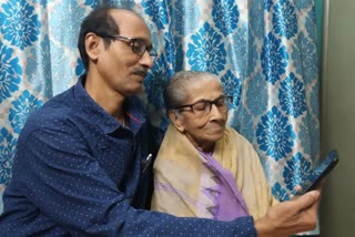 Maya Chakraborty with her son