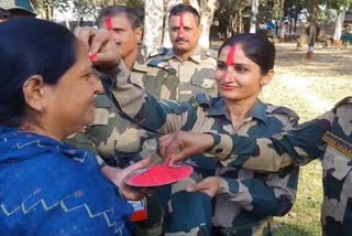 bsf jawans celebrated holi