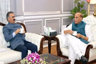 cm sukhu met defense minister rajnath singh