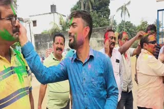 holi celebration in balasore