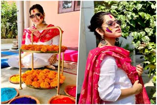 Ditipriya Roy Shares The Pictures Of Holi