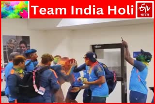 Rohit Sharma Holi Celebration