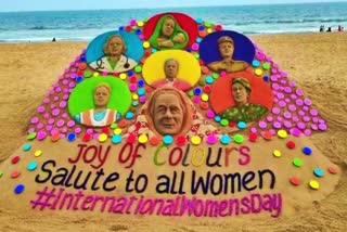 International Women's Day: Sudarshan Patnaik pays homage with 7-tonne sand sculpture