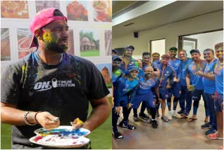 Holi  celebration  in team India