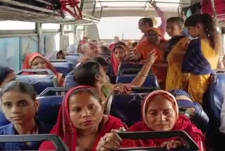 Women enjoyed free travel in roadways bus
