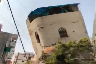 BUILDING COLLAPSE AT BHAJANPURA IN DELHI RELIEF AND RESCUE WORK GOING ON