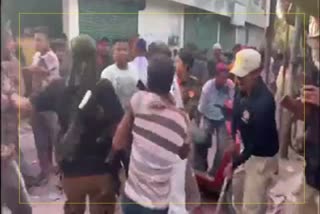 Drunkers attack on police sake of holi at nazira