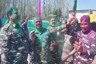 CRPF Jawans Celebrate Holi