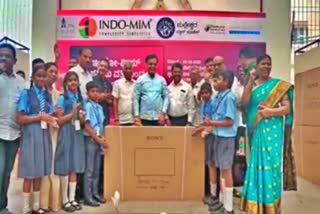 70 Smart TV by Indo Mim Company Delivery to school