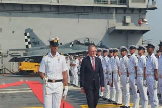 INS Vikrant Welcomes On Board First Foreign PM Anthony Albanese