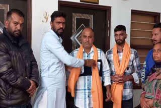 The young man trapped in Libya returned home, thanked Yuva Morcha President Iqbal Singh Lalpura in hoshiarpur