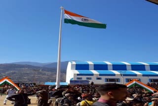 ڈوڈہ ضلع میں 100 فٹ اونچا قومی پرچم نصب کیا گیا