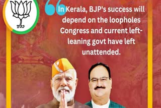 about the BJPs successful journey in the electoral politics of the northeast including its desire to take over left ruled Kerala