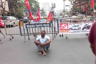 Agitation by App Cab Drivers and Owners in Kolkata