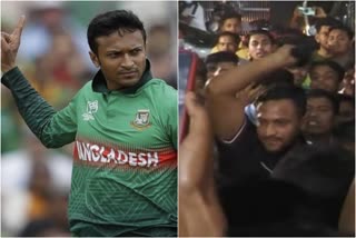 Shakib Al Hasan  Shakib Al Hasan Hits Fan  Shakib Al Hasan news  Shakib Al Hasan viral video  ഷാക്കിബ് അൽ ഹസൻ  ആരാധകരനെ തല്ലി ഷാക്കിബ് അൽ ഹസൻ  ഷാക്കിബ് അൽ ഹസൻ വൈറല്‍ വീഡിയോ