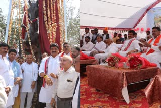 unveiling statue of bhim singh rana