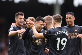 Premier League news  Premier League  ഇംഗ്ലീഷ് പ്രീമിയർ ലീഗ്  Arsenal vs Fulham  ഫുൾഹാം  ആഴ്‌സണൽ  Arsenal win over Fulham  Arsenal vs fulham news  sports news  leandro trossard