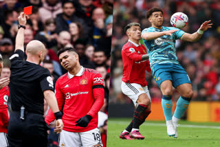 Manchester United in draw against Southampton  Manchester United നേ Southampton  മാഞ്ചസ്റ്റർ യുണൈറ്റഡ് vs സതാംപ്‌ടൺ  Casemiro red card  Premier league news  Premier league  English premier league  epl  sports news  പ്രീമിയർ ലീഗ്